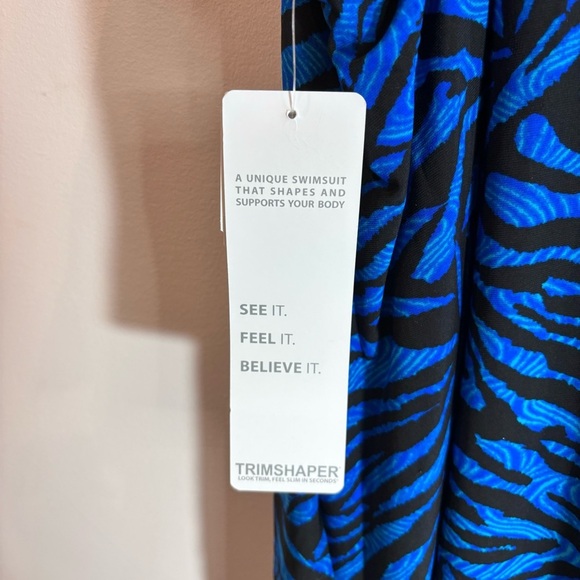 TRIMSHAPER Sz 14 By Miraclesuit One Piece Bathing Suit Double Straps New W/ Tag - Picture 9 of 16